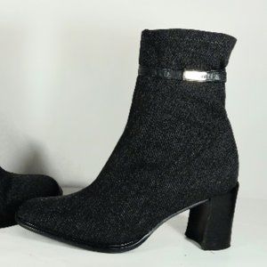 Agnes  Boots Buckle Style Mid Calf Pull On Smoke Gray  Women's Size 6